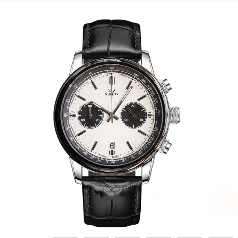 1884 Mens Sport Watch Japanese Quartz Multi Function 43mm Arch Bridge ...