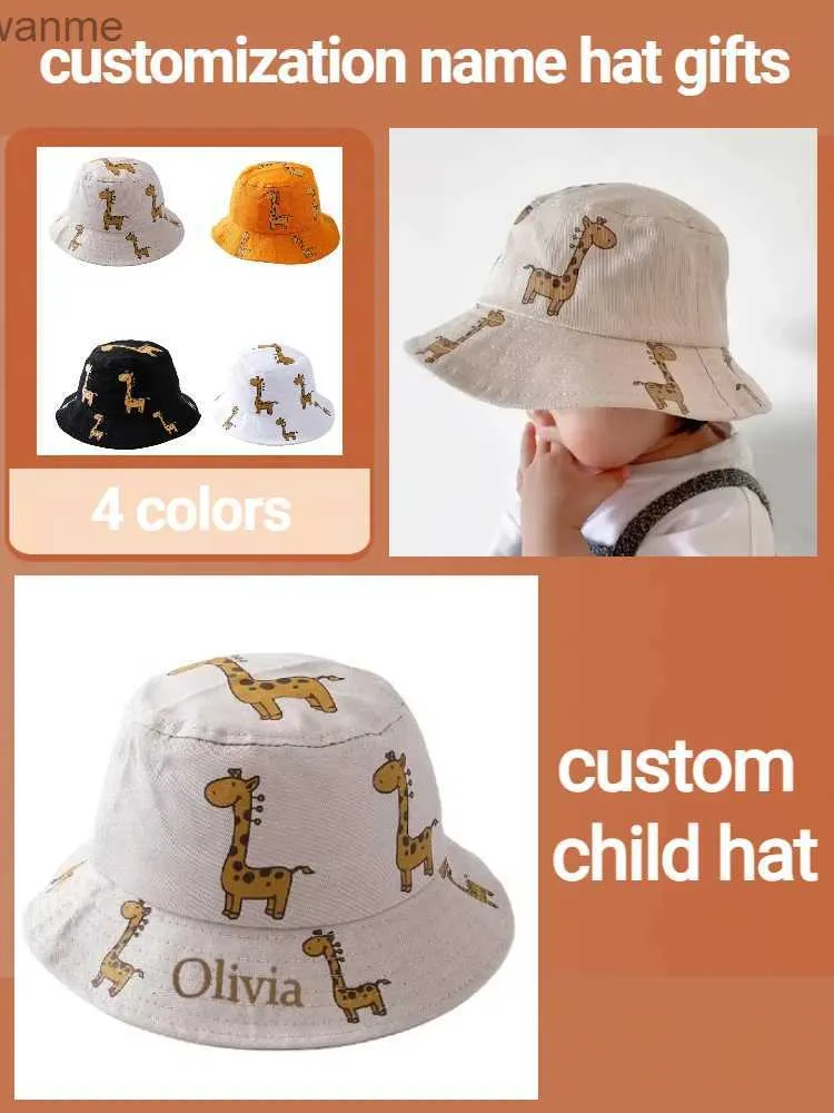 Caps Chapéus personalizados nome personalizado Childrens Visor Hat Summer Childrens Sun Hat Baby Sun Hat Hat Capt