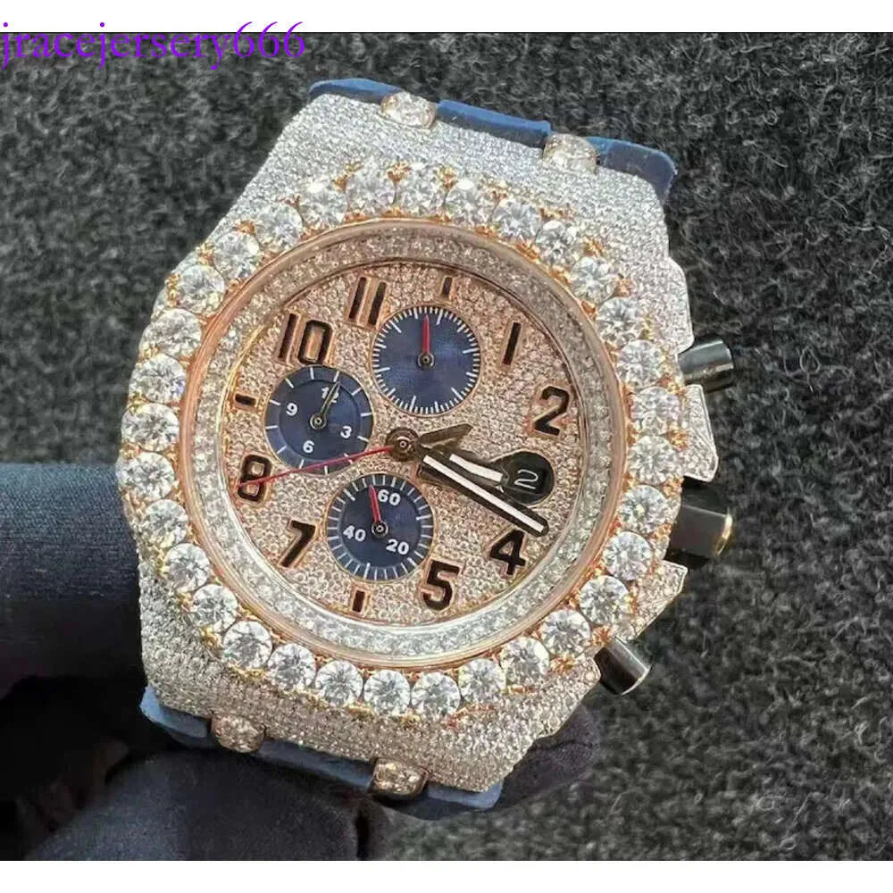 Custom Stone Gold Girl Sieraden Diamant Ice Out Out Fashion Hip Hop Moissanite Watch