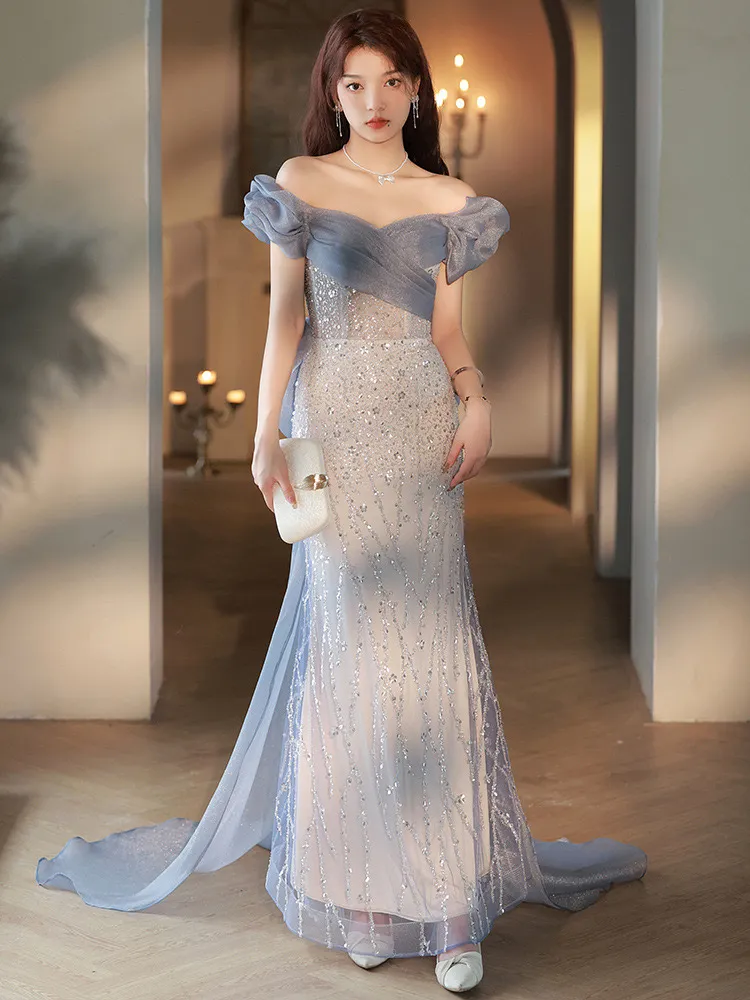 2024 Mermaid Mãe dos vestidos de noiva Apliques de renda Ruffles longos vestidos noturnos vestidos de convidado de convidado novo tamanho de lantejoulas formal lantejoulas