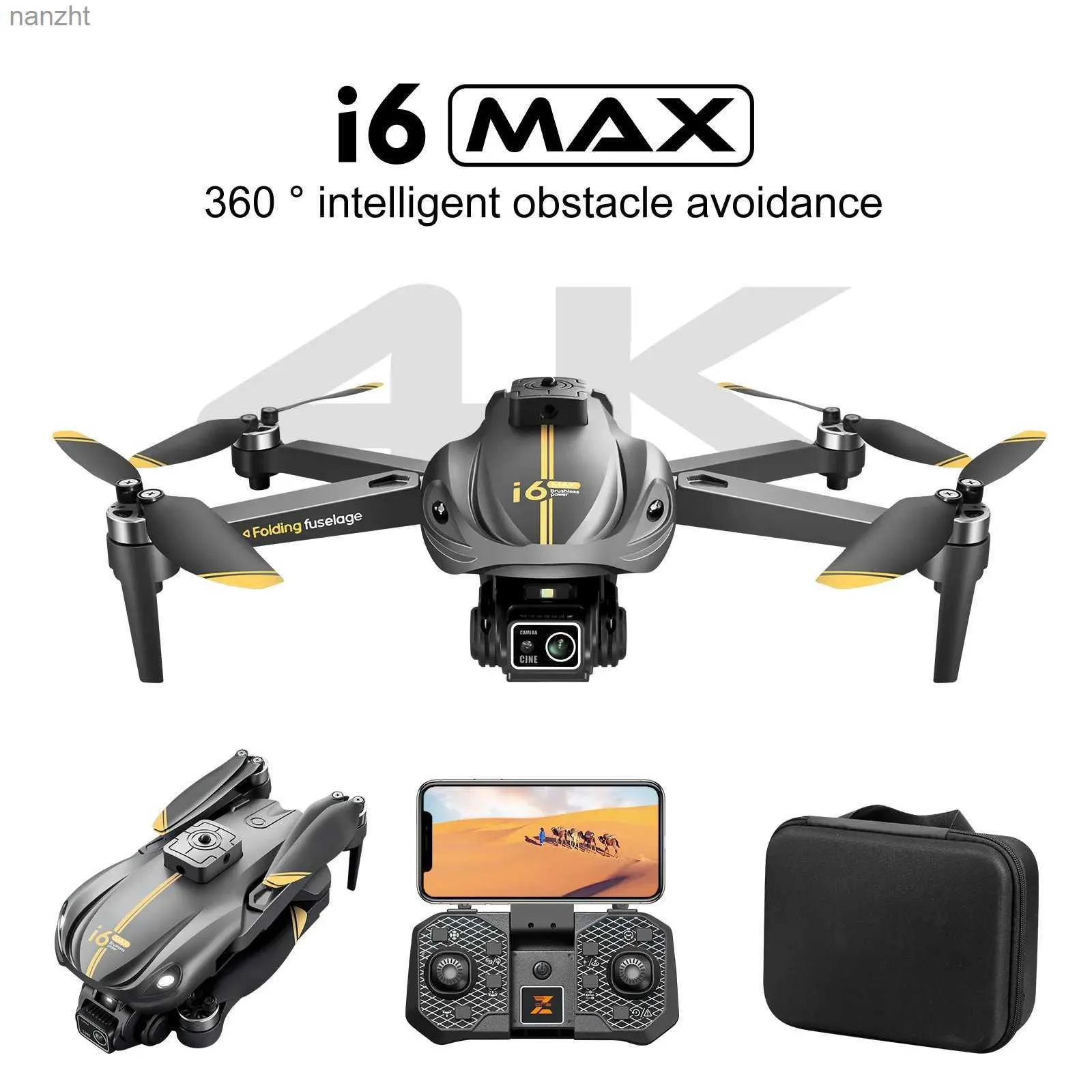 Les drones i6max améliorent les obstacles et évitent le positionnement de flux optique sans balais universel sans balais de la caméra aérienne WX