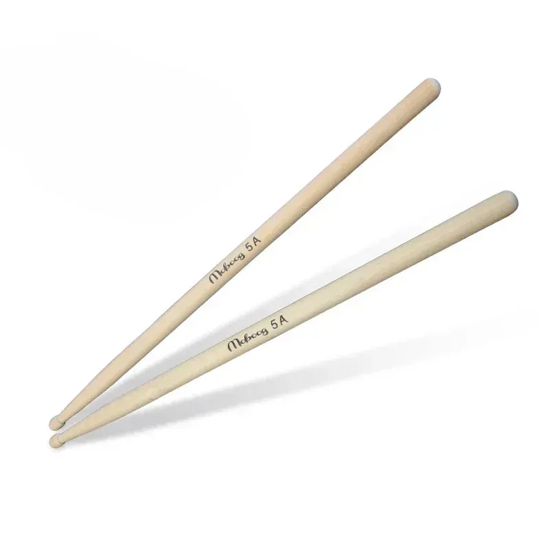 1 par de palitos de batería de madera de madera de arce para principiantes accesorios de batería banda de instrumentos musicales Drumsticks Drum Wrap