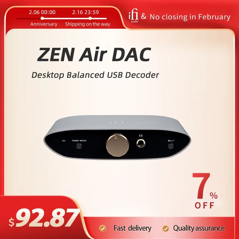 Converter iFi ZEN Air DAC USB DAC with Headphone Amplifier HIFI PCM DSD MQA Hi Res Amp IEM