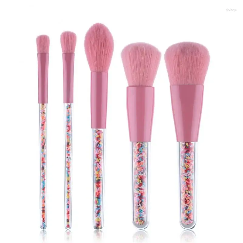 Makeup Brushes Set Candy Transparent Handle Kit Eye Shadow Foundation Blush Powder Cosmetics Make Up Brush Tool