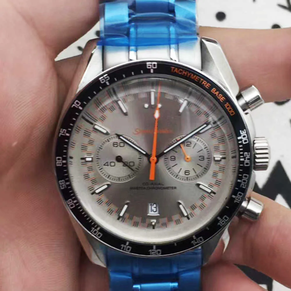 Zegarek designerski Watches AAA Quartz Watch Oujia znakomity pięć igły szary siatka stalowa kwarc zegarek CW004 Mechaniczny zegarek Hawk męski zegarek