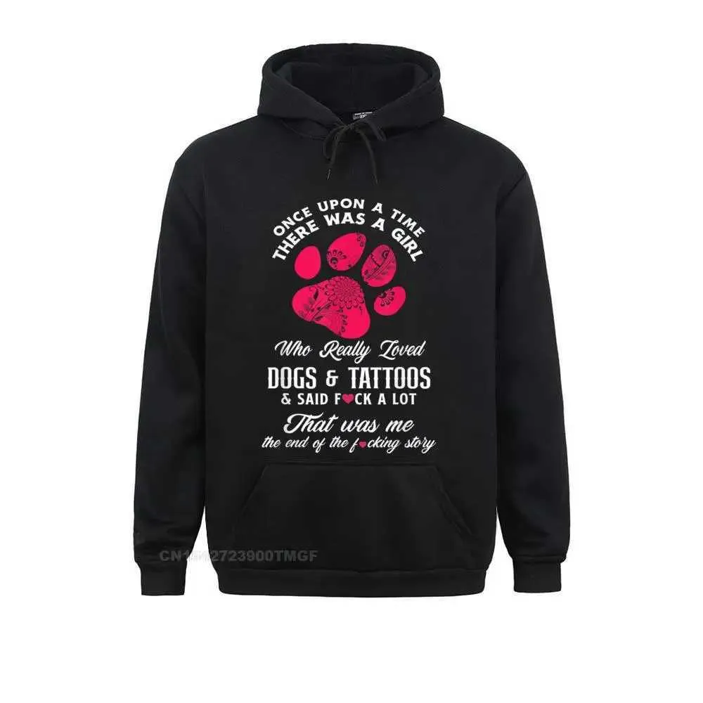Women Funny Girl Loves Tattoos Dogs Tattoo Dog Lover T-Shirt__20982 Long Sleeve Hoodies Mens Sweatshirts Normal Clothes Fashion Women Funny Girl Loves Tattoos Dogs Tattoo Dog Lover T-Shirt__20982black