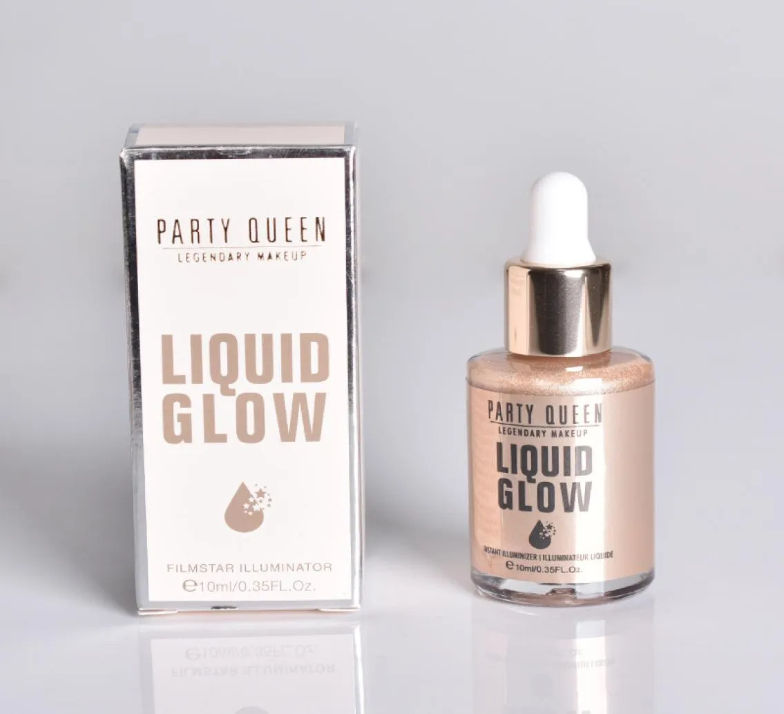 PartyQueen Liquid Highlighter Facial Make -up Face Contour Shimmer Powder Base Illuminator Hoogtepunt Langdurige Cosmetics54333575
