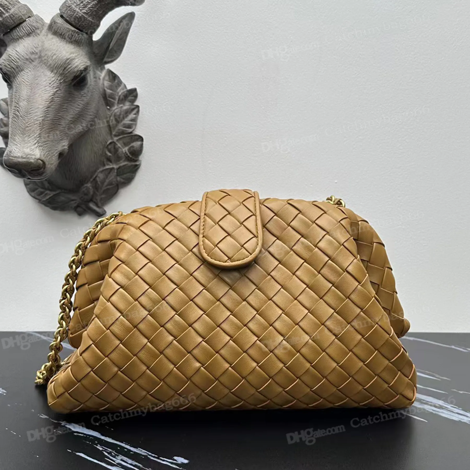Maxi 1980 Luxury Designer Weave Clutch Bag With Padded