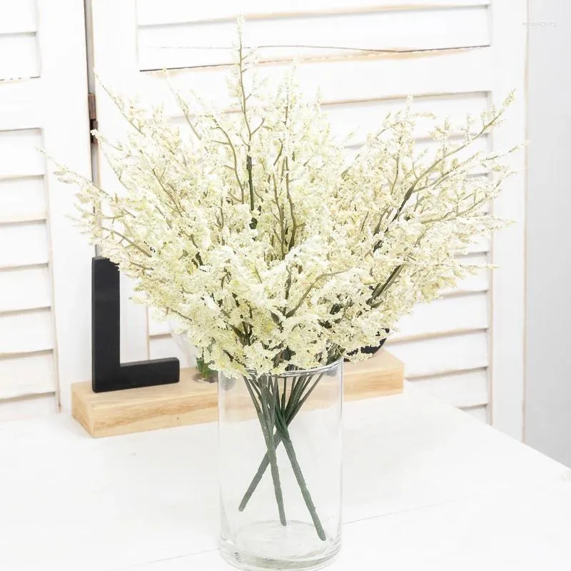 Decorative Flowers Artificial Rime Grass Bouquet Christmas DIY Simulation Flower Arrangement Home Room Decoration Indoor Coffee Wedding