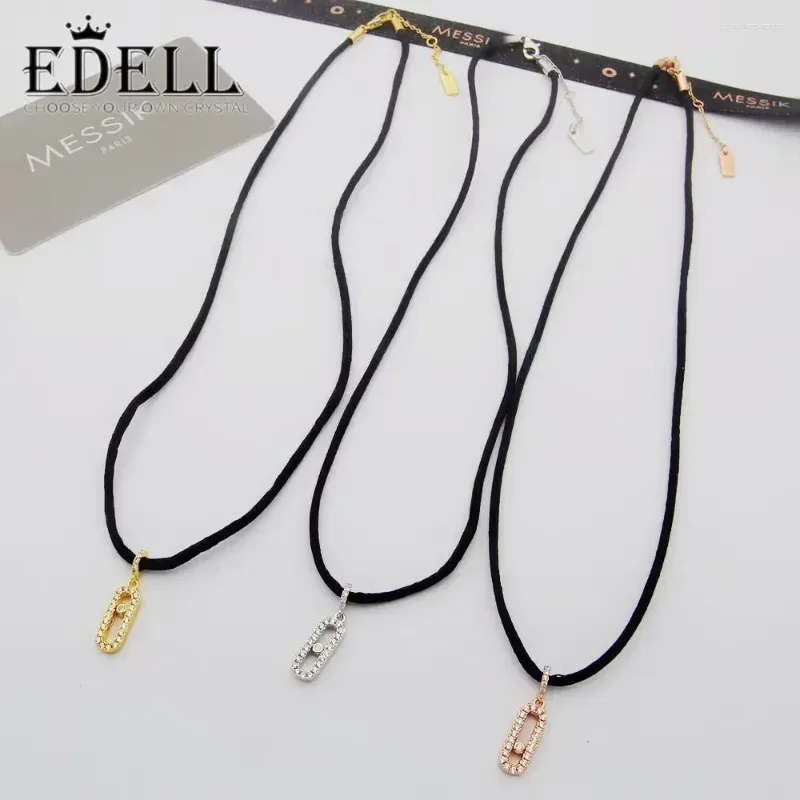 Chaines Edell Messik Black Rope Pendant Collier Good Craftsmain Quality Quality Elegant Exquis extraordinaire