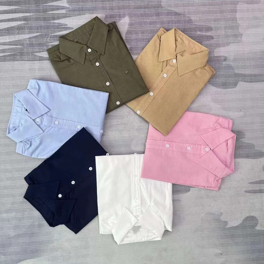 2024 Casual Polo Polo Long Hleeve Spring i Business Business Oxford Non Iron Slim Paul Formal Shirt Wysoka jakość 6002ESS