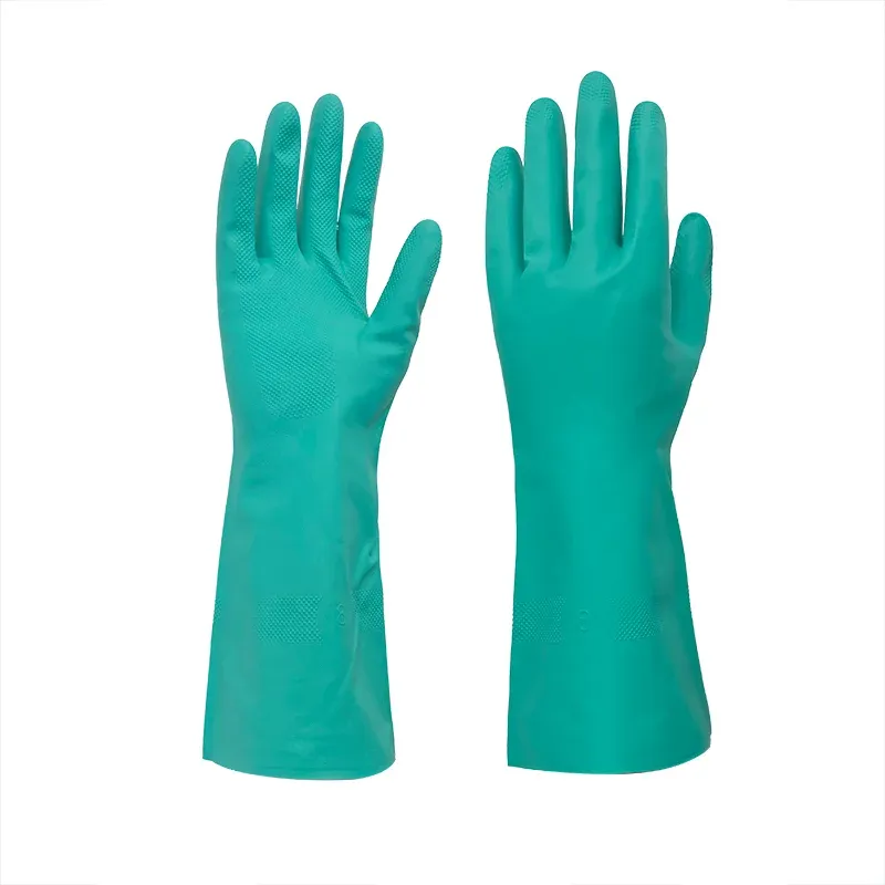 Gants 3 paires Gants protecteurs de protection de nettoyage en nitrile Gants résistants chimiques Gants de nitrile réutilisables gants industriels