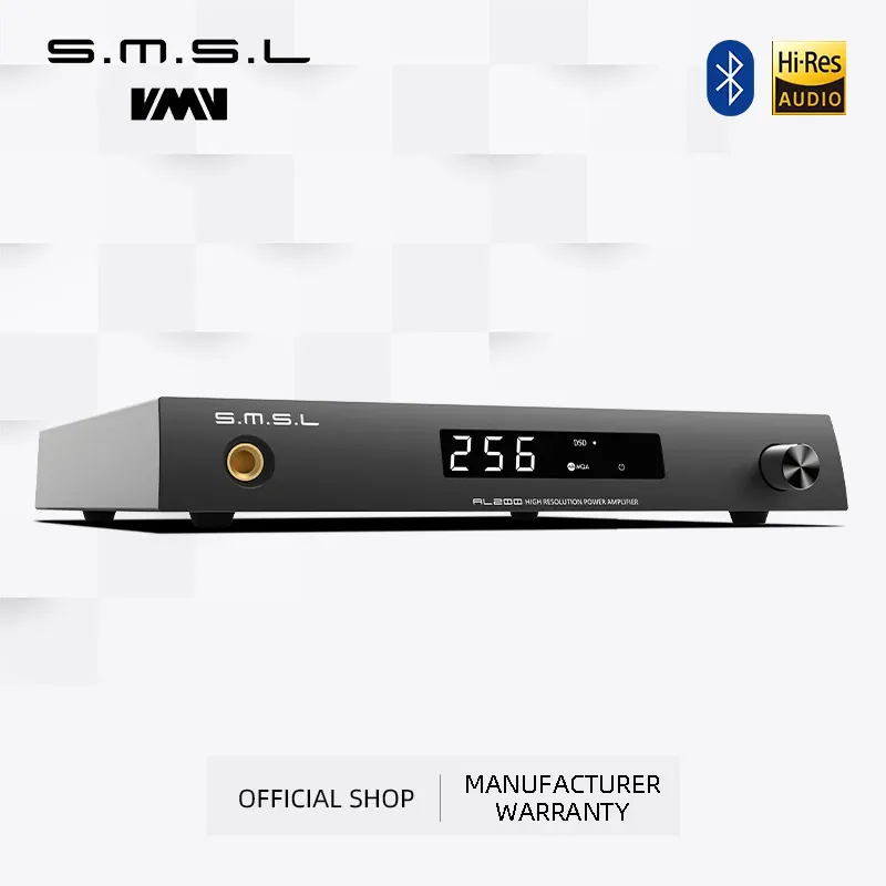 Усилитель SMSL AL200 Intergrated усилитель 165W*2 MA5332MS MQACD DSD256 XU316 Bluetooth5.0 6,35 мм наушники с пультом дистанционного управления