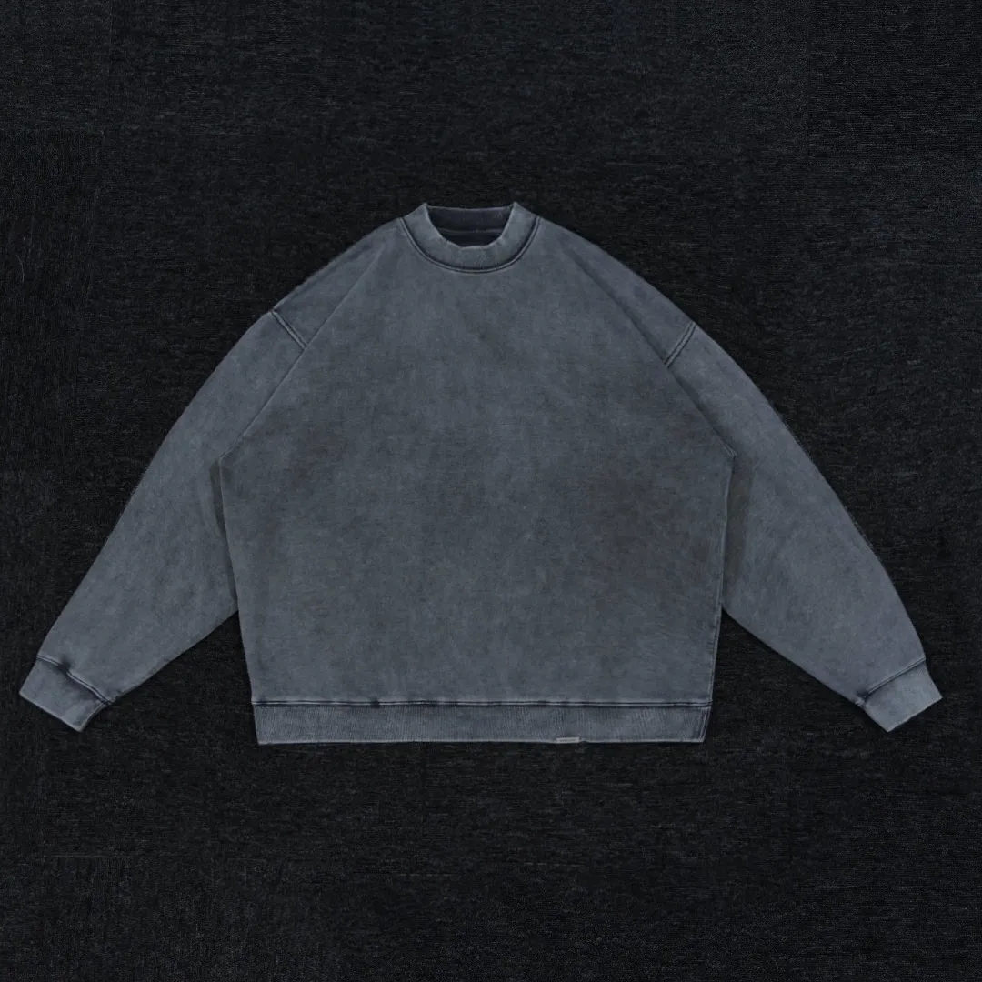 Echte foto's sweatshirts mannen vrouwen topkwaliteit crewneck truien