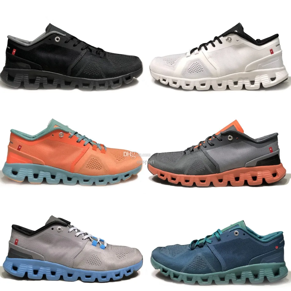 QC Cloud x1 x3 x5 Été chaud Vendre des hommes et des femmes confortables et polyvalentes à pied sportives extérieures et de chaussures de sport décontractées