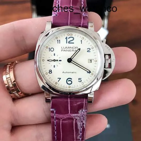 Luxury Panerai Luminor Due Swiss Automatic Black Leather Men s Watch