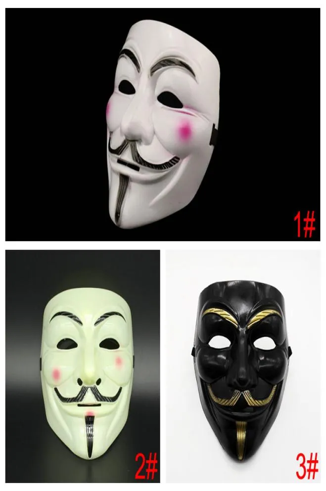 Halloween Erwachsene Kostümmaske Halloween Partymasken für Vendetta Mask Kostüm Kostüm Accessoire Party Cosplay Masken BH391267924