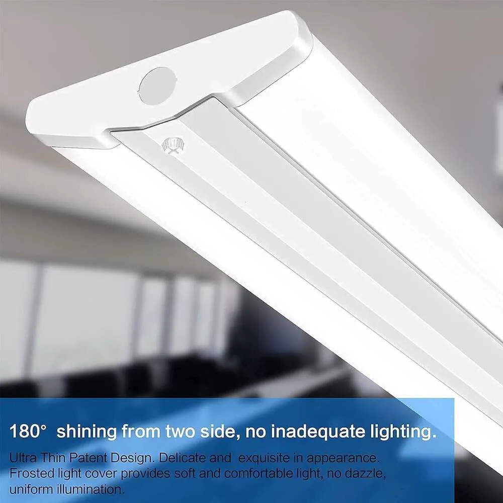 DHgate 110W 8FT Wraparound LED Garage Lights Ultra Bright 5000K Shop Lights Slim Flush Mount Fixture for Warehouse Office Ceiling Lighting Lights Lighting