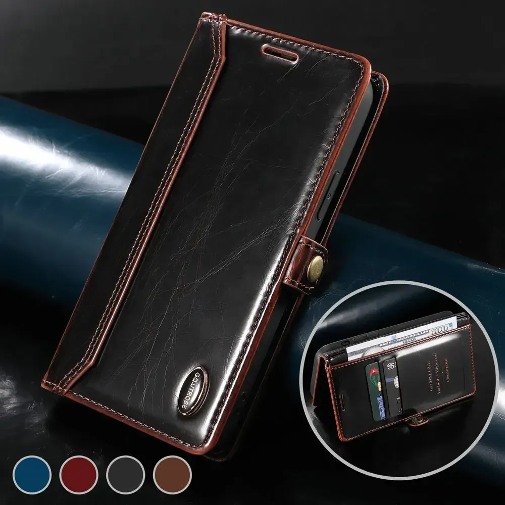 Случаи S22 S21 FE S20 S23 Ultra Luxury Case Уникальный кожаный кошелек RFID RFID для Samsung Galaxy S 22 Plus S9 S10 23 Примечание 20 Flip Cover
