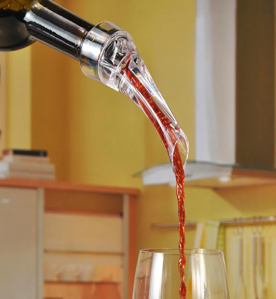 Wine Aerator Pourer Party liefert Rotweinzubehör -Werkzeuge für Party Lebensmittelsicherheitsgrad und Acrylmaterial mit Filter PO6224548