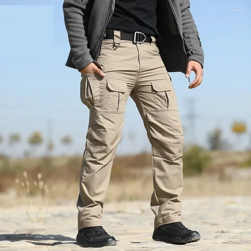 Men's Pants Multi Pockets Tactical Clothing Outdoor Work Cargo Men Casual Cotton Hip Hop Joggers Urban Overalls