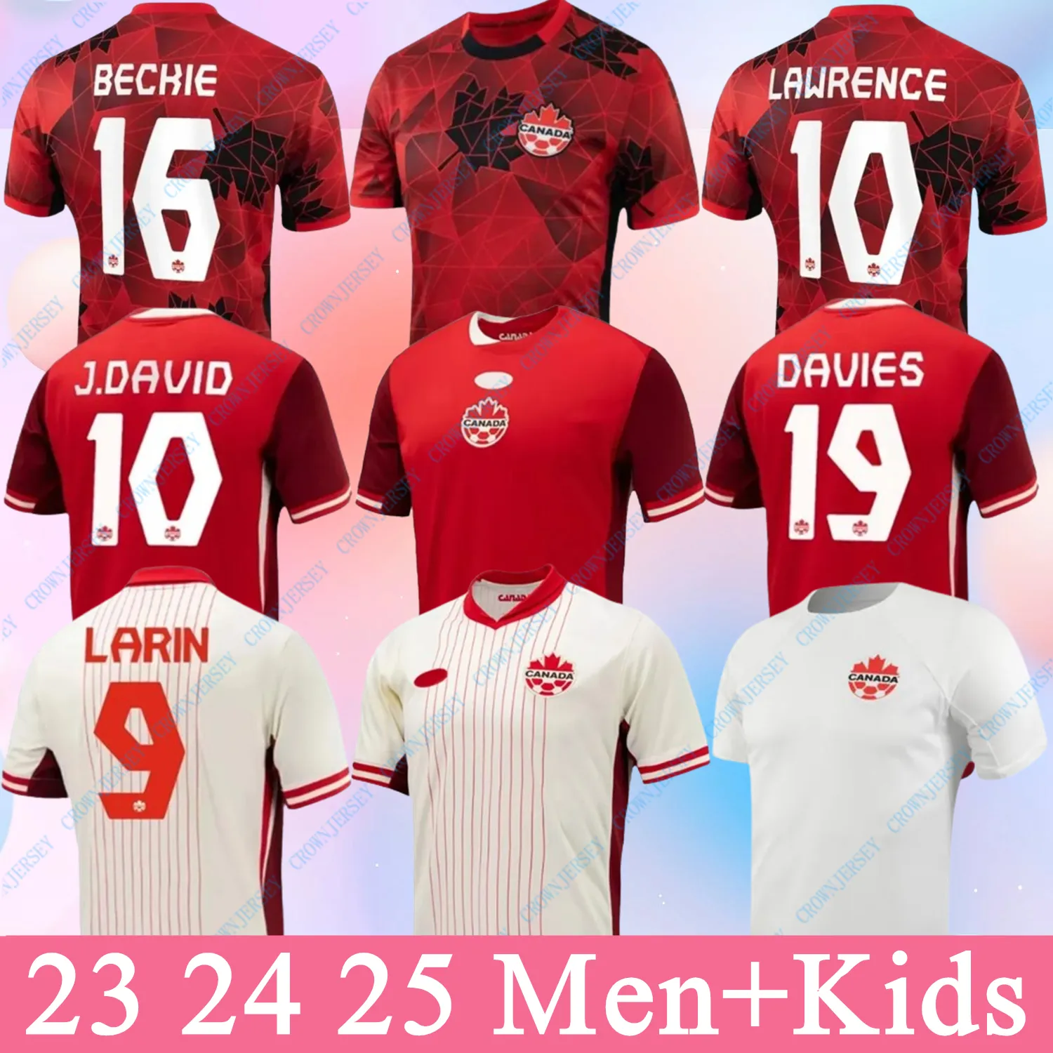 2024 2025 Maglie da calcio Canada Larin Buchanan Miller Hutchinson Davies J.David Kone Eustaquio Johnston Ugbo Waterman National 24 25 Football Men and Kids Shirt