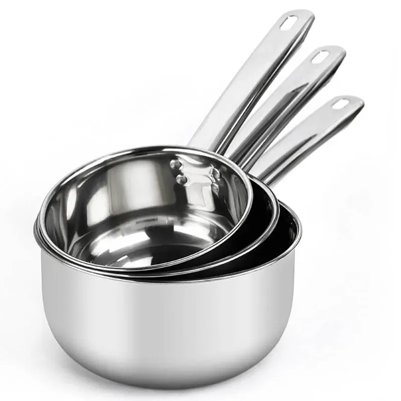 Utensils Stainless Steel Pan Pot Thickening Nonstick Suop Pan With Handle Milk Pot Hot Pot Household Cooking Tools Kitchen Utensils