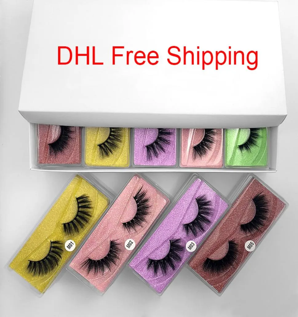 2020 NIEUWE 3D MANK EYELSHEIDEN FAKE EYELASH Soft Natural 3D Mink Lashes Handgemaakte valse wimpers Volledige strip Lash Make -up False Eyelash9143035