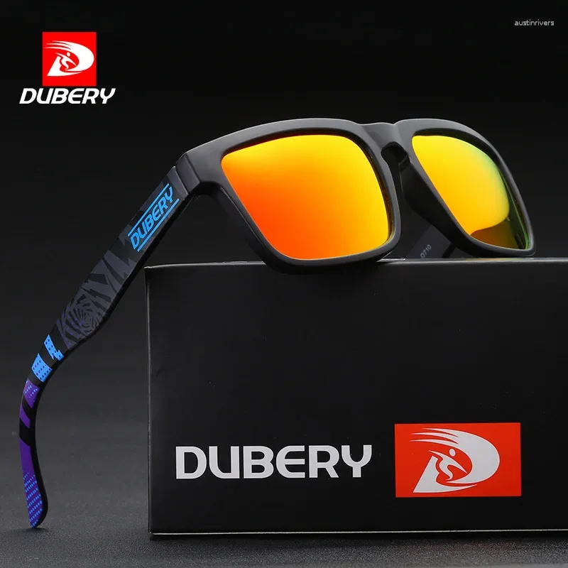 Zonnebrillen Dubery Europese en Amerikaanse mode -fietssporten Polariseerde bril