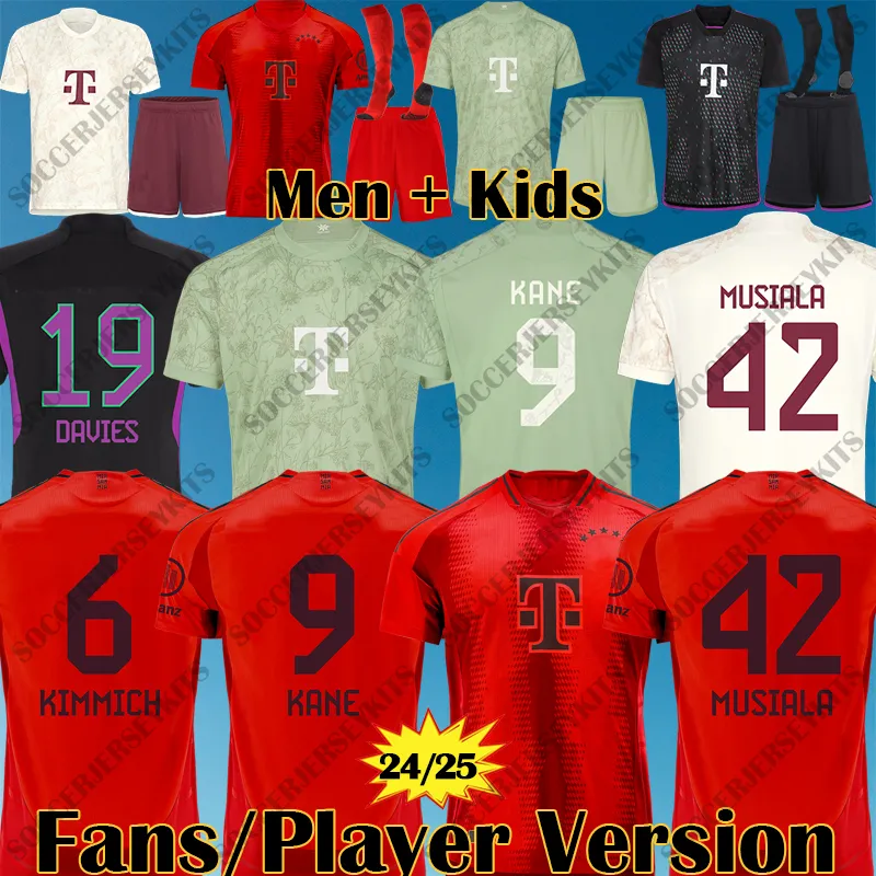 3xl 24 25 Bayern München Jersey FC Bayern Trikot 2024 2025 Maillot Kits Camiseta Futbol Bayern Munchen voetbal jerseys Mannen Kinderspeler Vrouwen Kane Musiala Muller Sane