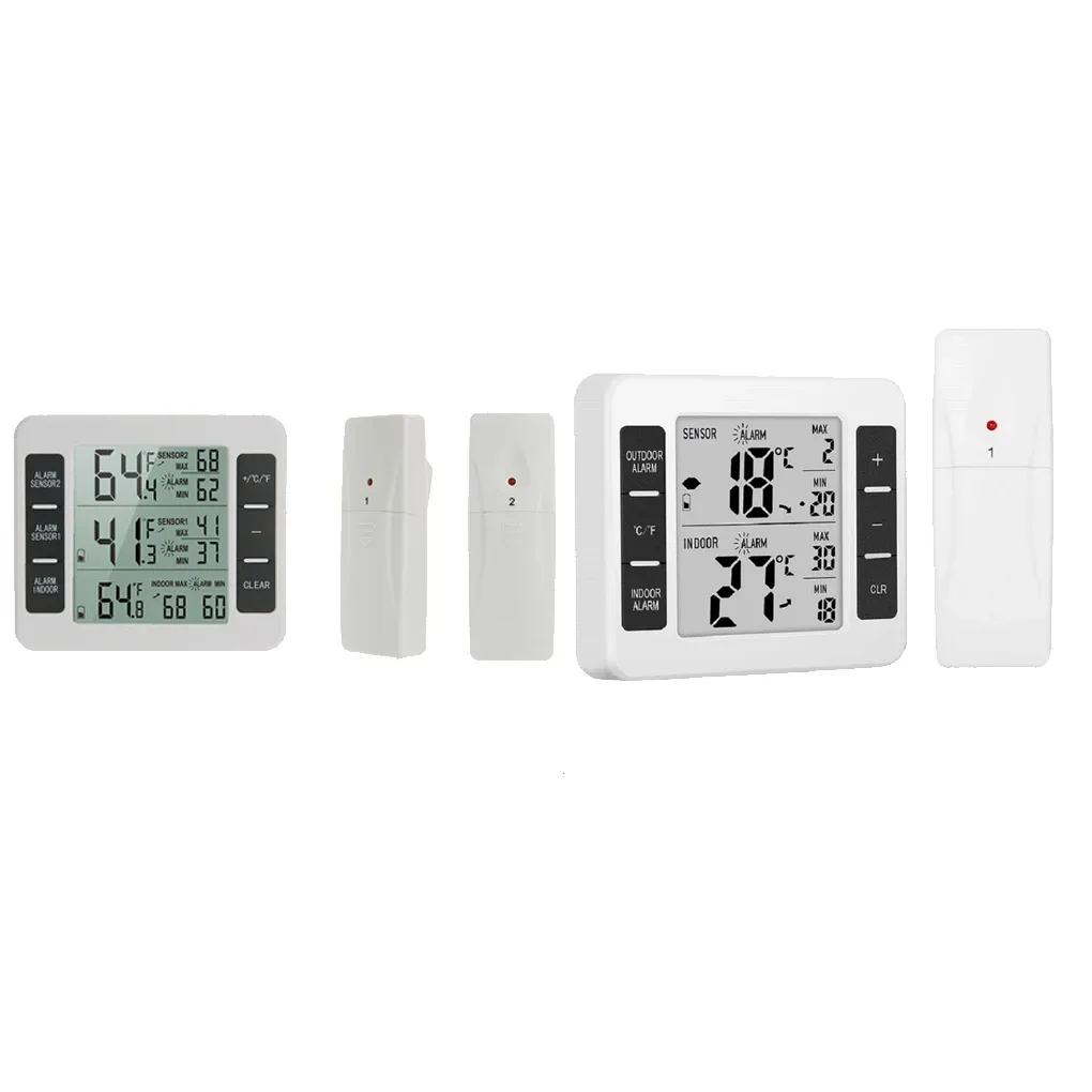 Gagues Termómetro digital inalámbrico Higrómetro digital Interior Temperatura de la estación meteorológica del aler