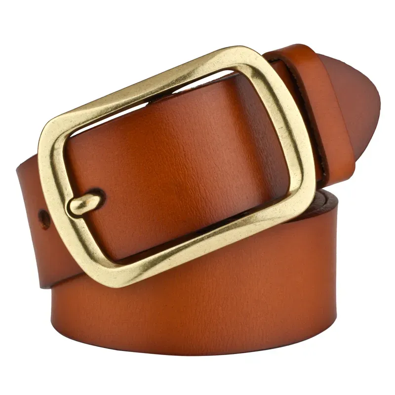 Ceinture pour femmes en cuir authentique 3,0 cm de largeur de haute qualité Beltes de créateurs de haute qualité y boucle cnosme pour femmes