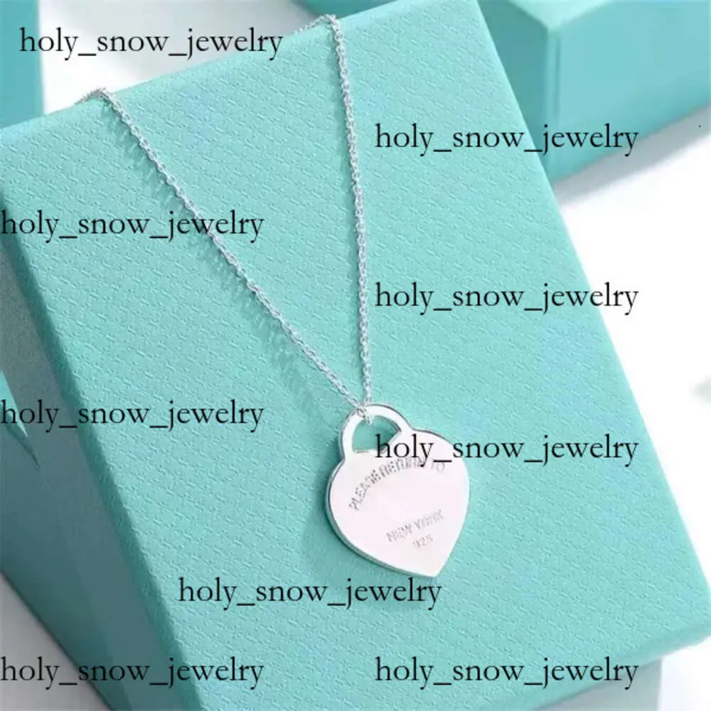 Tiffanyjewelry Designer halsband Tiffanyjewelry halsband Tiffanybead halsband Tiffanyjewelry guld guld hjärthalsband rose guld valentin dag gåva 917