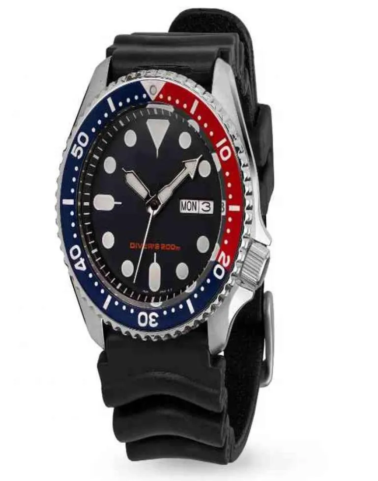 Watches Jewelry Luxury Nh36 Movement Custom Ceramic Bezel Mens Stainless Steel Dive Skx Dial Automatic 007 Insert8570177