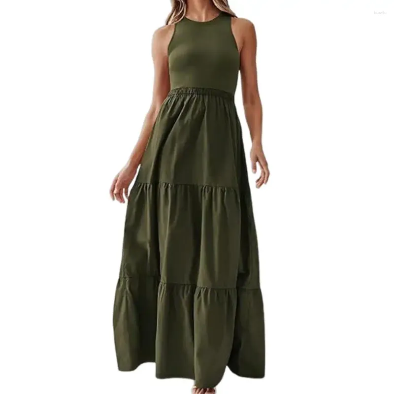 Sleeveless Casual Maxi Dress for Juniors with A-Line Silhouette and  Pockets, Ankle-Length, Polyester, Summer from Dhgate Basic & Casual Dresses  - price 41.79