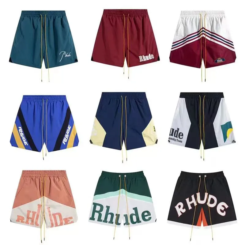 shorts de concepteur masculin shorts de basket-ball RHUDE SHORTS SUMPRIQUE SÉMICHE SEC BESSIONNABLE CORDE CONCUTÉE COFFORM