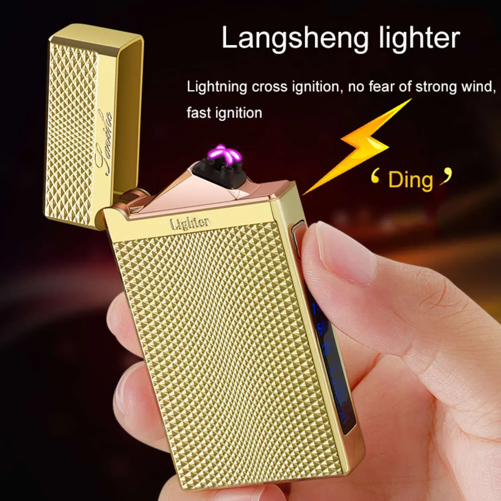 FREE SAMPLE Creative Plasma Arc Cigarette USB Lighter For Wholesale Arc Lighter With Flashlight