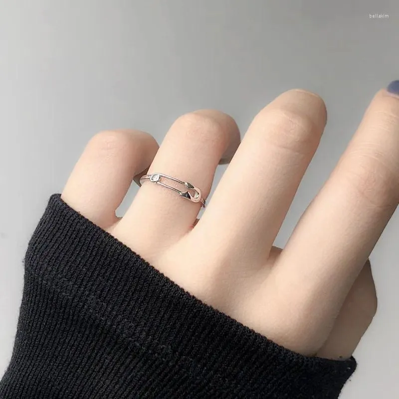 Klaster Pierścienie Kreatywny szpilka dla kobiet Otwieranie regulowanego prostego osobowości palca wskazująca dziewczęta moda Korea biżuteria ślubna Boyulilige