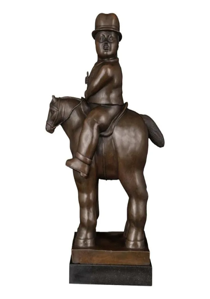 Fernando Botero Estatua de bronce Escultura abstracta Arte moderno Escultura Accesorios de decoración del hogar Decoración Estatua de bronce decorativo15556966