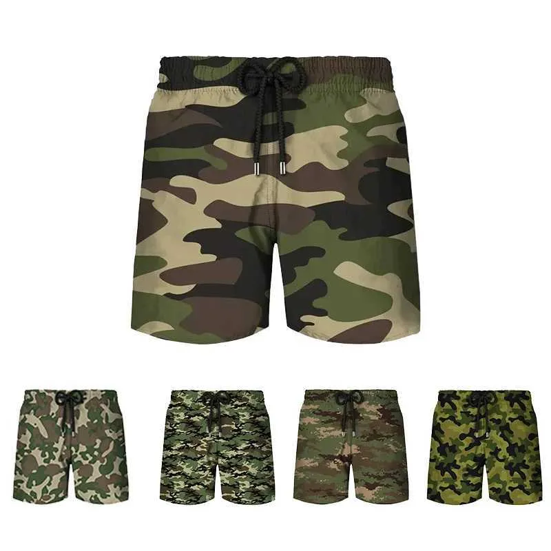 Herren Shorts Classic Military Tarning Tarnung gedruckte Herren Shorts Mode Sportswear Gepäck Armee Veteranen Beach Shorts Casual Tactical ShortsL2405