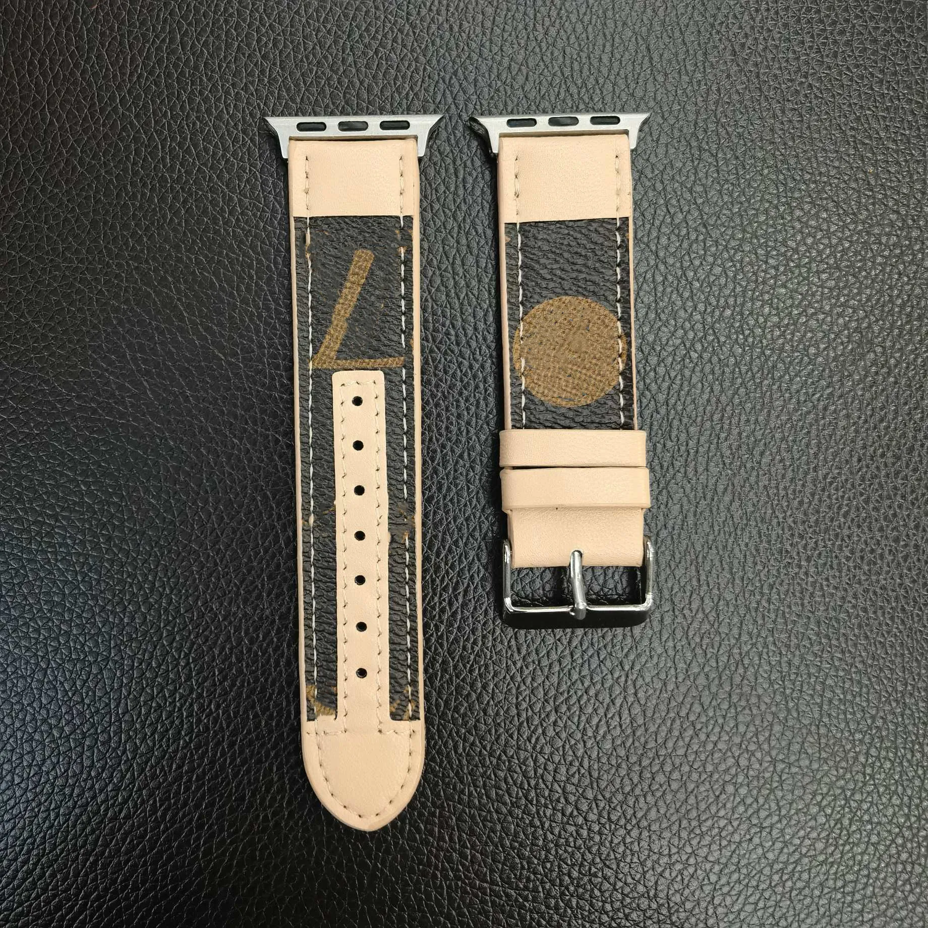 Designer Apple Watch Band Leather Watch -band voor Apple Watch Series 9 3 4 5 SE 6 7 38mm 40mm 41 mm 49mm 42 mm 44 mm 45 mm Iwatch Band Weave Patroon Watchband