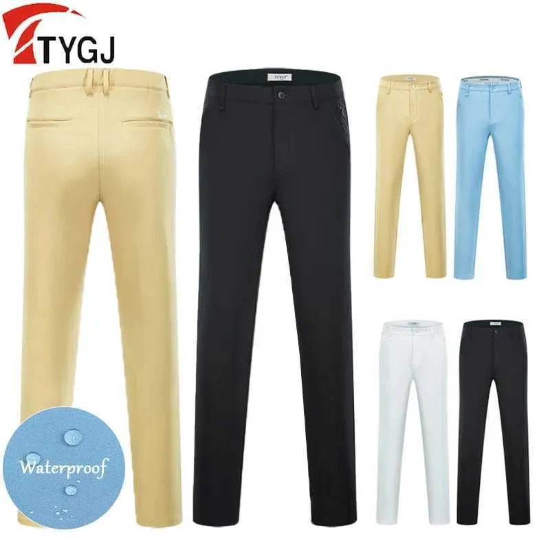 Męskie spodnie ttygj wiosna wiosna lato długie spodnie Męskie spodnie biznesowe sprężyste paski wodoodporne spodnie sportowe xs-2xl y240506