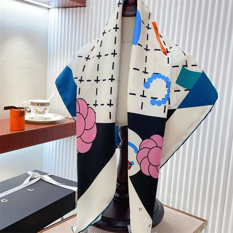 Mujer sark buffes diseñadores clásicos a cuadros de 90 cm de longitud bufandas cuadradas primavera tres estilos de chal elegante para fiesta