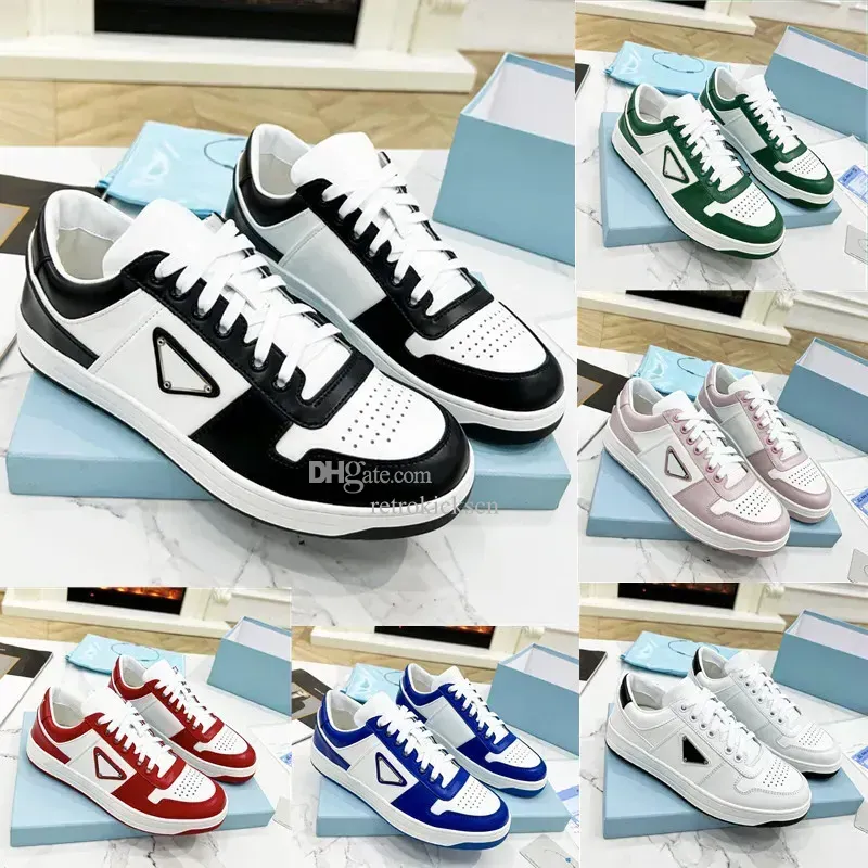 Casual Shoes Designer Sneakers Men Women Downtown Leather Sneaker Black Blue White Red Green Luxury Basketball Running Shoes 38-44 Original