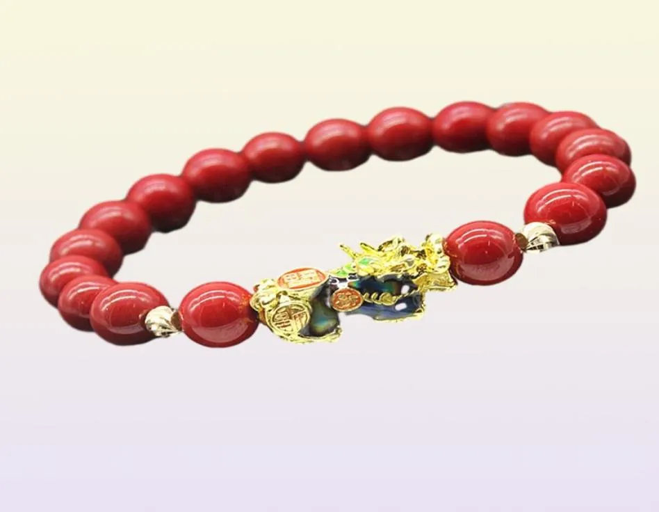 Feng Shui Stone Beads Bracelet Men Men Women Unisex Bristand изменить цвет пиксиу богатство и удачи женщин браслет9960992