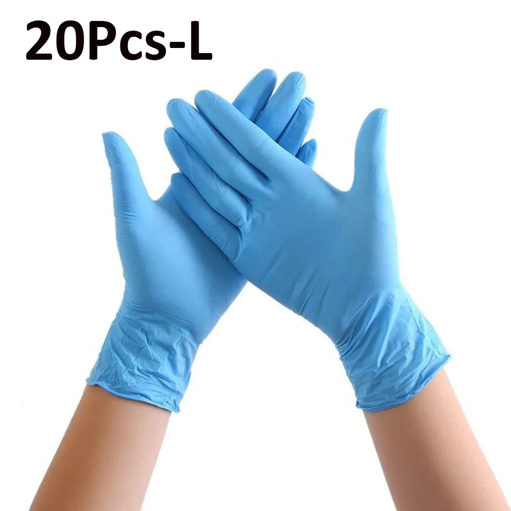 Handschuhe 20/100pcs Einweg Nitrilhandschuhe Latex kostenlos Tattoo Reinigung Schutzhandschuh für Arbeit Küchenkochwerkzeuge