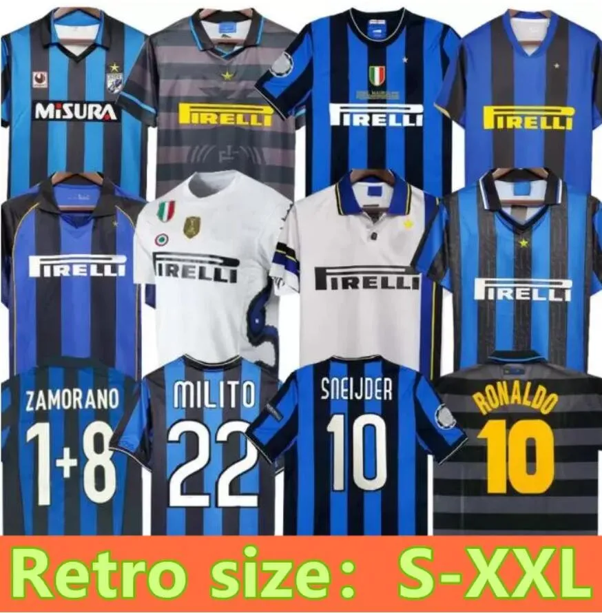 Final 2009 Milito Sneijder Zanetti Retro Soccer Jersey Eto'o Football 97 98 99 01 02 03 Djorkaeff Baggio Adriano Mailand 10 11 07 08 09 Inter Batistuta Zamorano