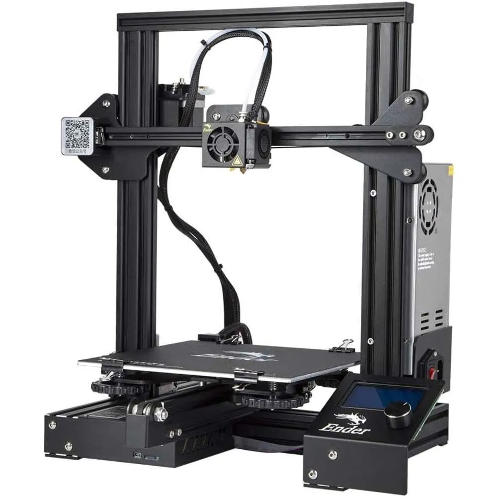 Официальный Creality Ender 3 3D -принтер - Полностью открытый исходный код с функцией печати резюме - DIY 3D -принтер - размер печати 8,66x8,66x9,84 дюйма