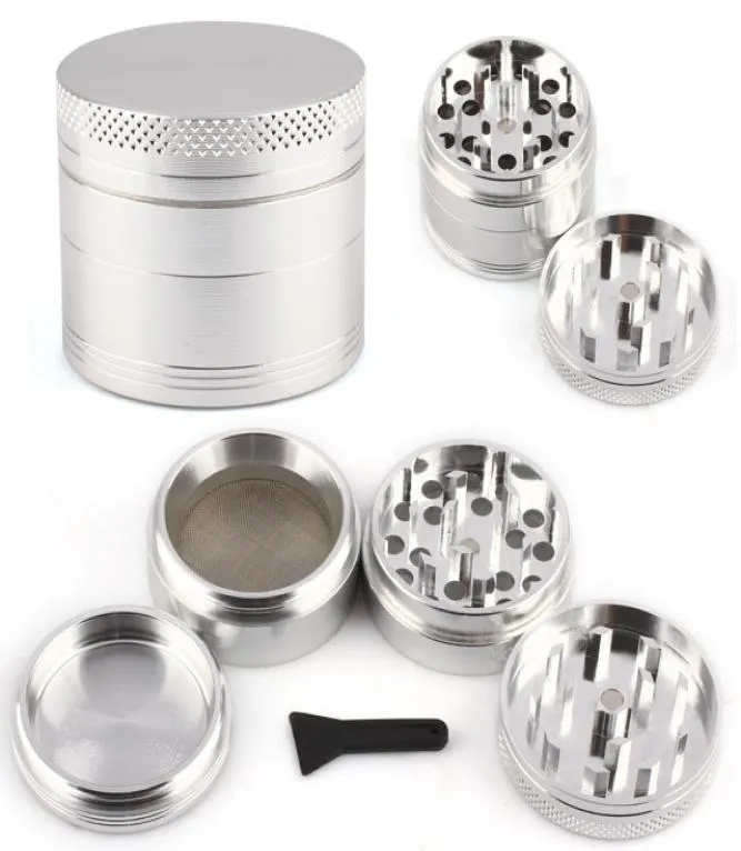 Grinders Herb Grinder 4 Piece 40mm Tobacco Grinders With Triangle Scraper Aluminium Alloy Material valentines day gifts3028513