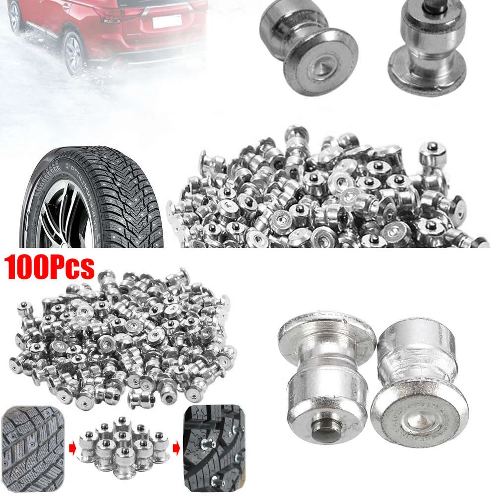100-20pcs Car Tire Studs Anti-Slip Screws Nails Auto Motorcycle Bike Truck Off-road Tyre Anti-ice Spikes Snow Shoes Sole Cleats Buy cheaply on